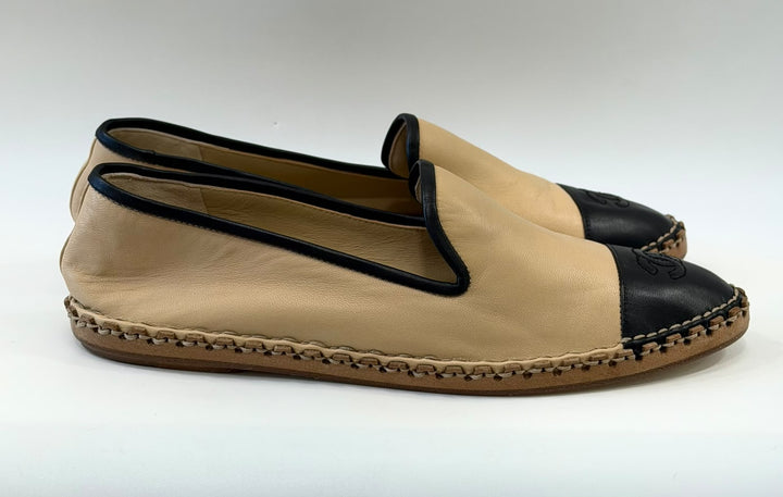 CHANEL LAMBSKIN CC ESPADRILLES