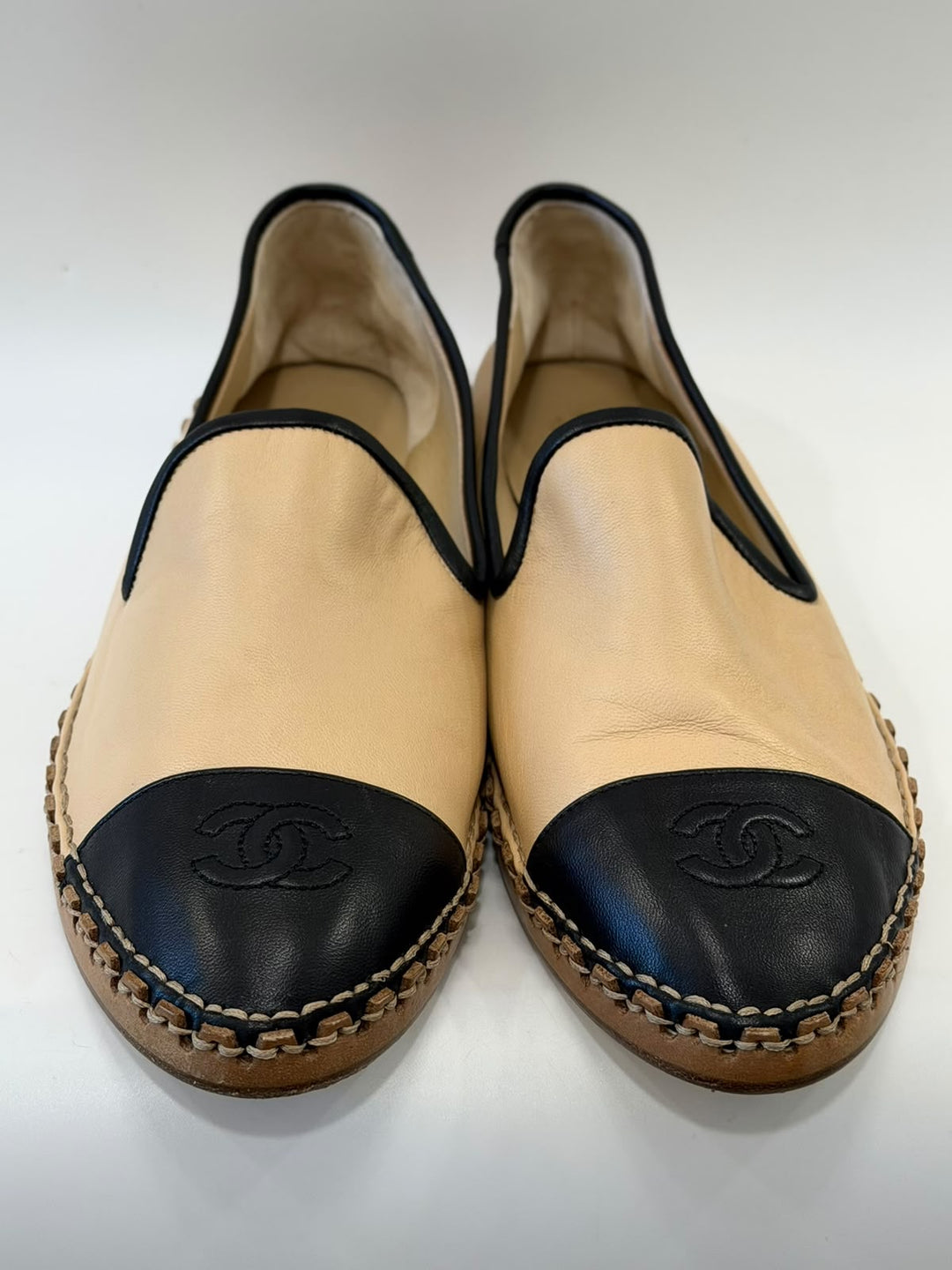 CHANEL LAMBSKIN CC ESPADRILLES
