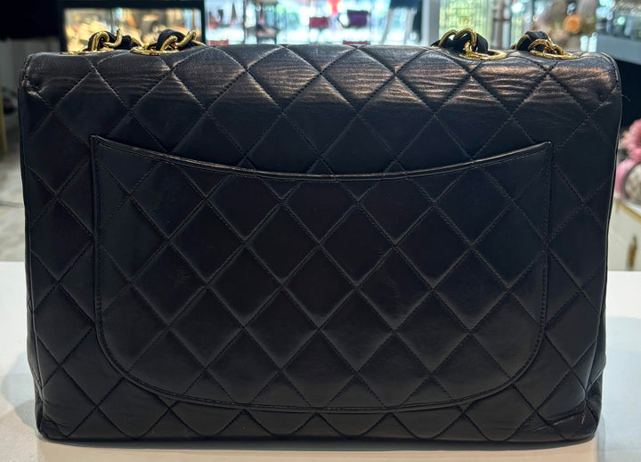 CHANEL QUILTED LAMBSKIN CLASSIC MAXI FLAP BAG