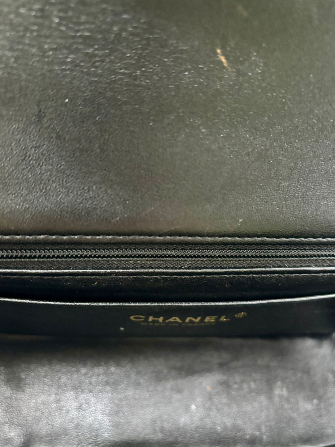 CHANEL LAMBSKIN QUILTED MINI TOP HANDLE FLAP BAG