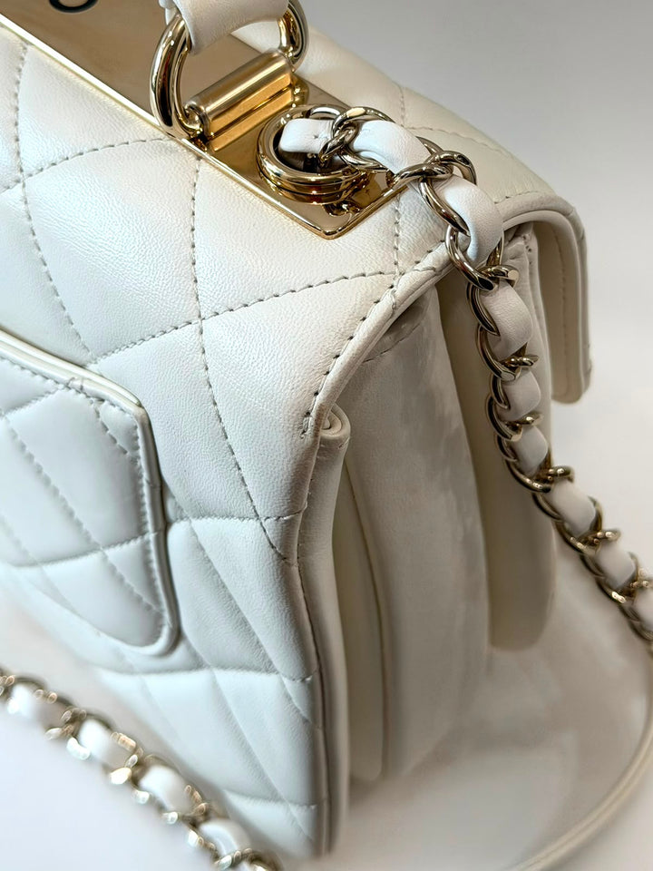 CHANEL QUILTED LAMBSKIN SMALL TRENDY CC HANDLE FLAP BAG