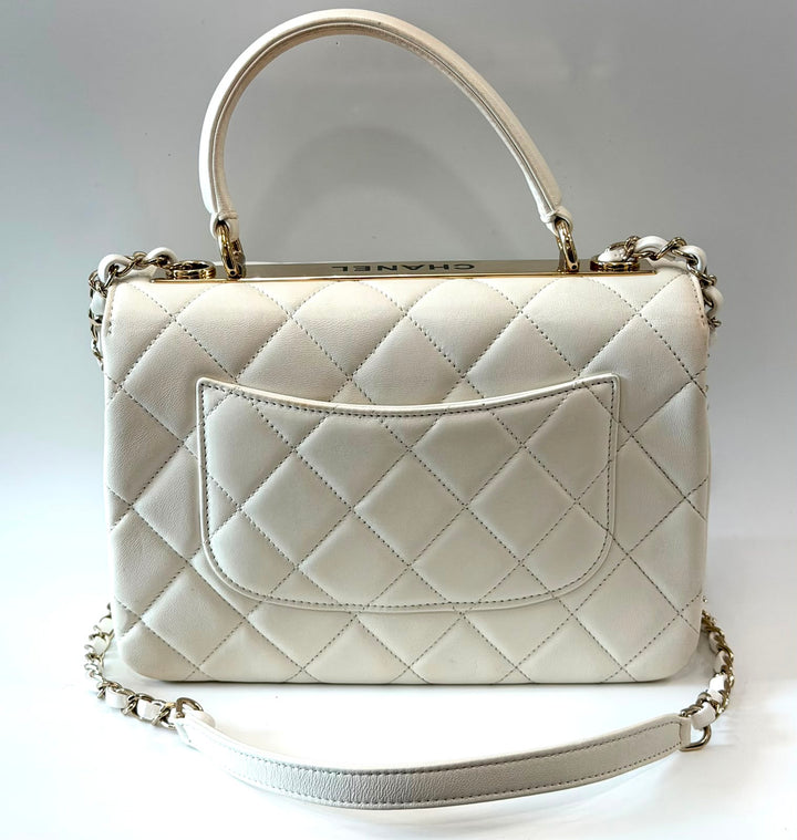 CHANEL QUILTED LAMBSKIN SMALL TRENDY CC HANDLE FLAP BAG