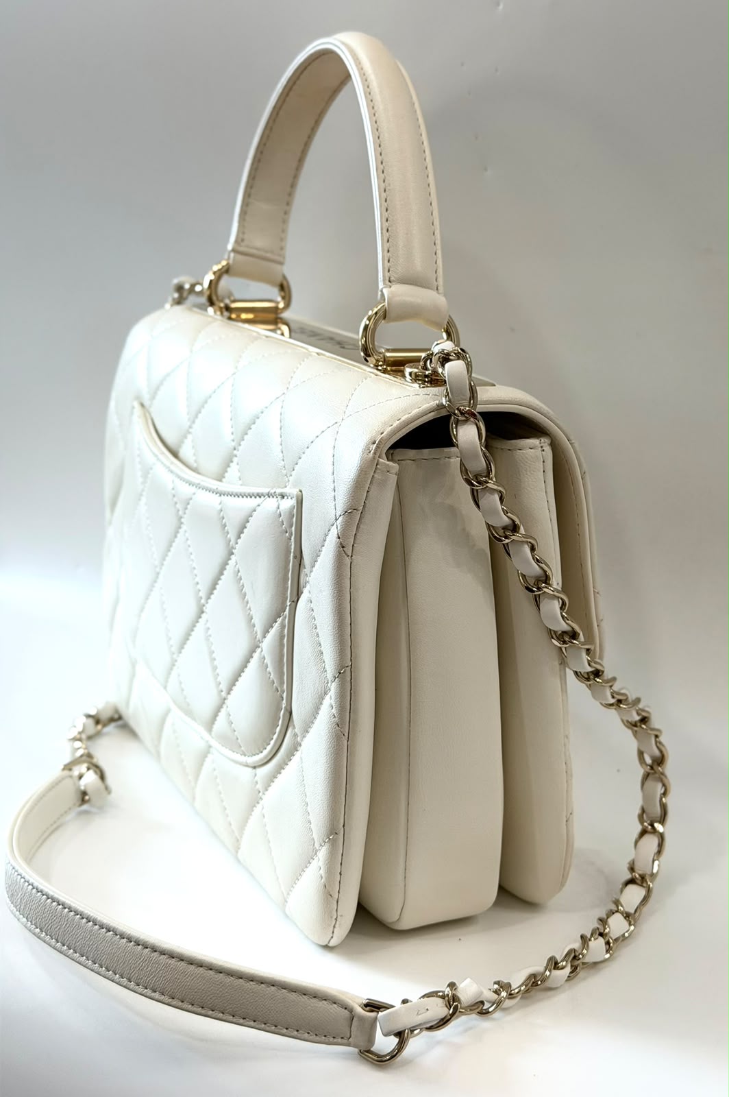 CHANEL QUILTED LAMBSKIN SMALL TRENDY CC HANDLE FLAP BAG