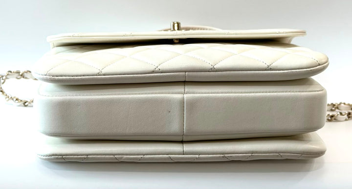 CHANEL QUILTED LAMBSKIN SMALL TRENDY CC HANDLE FLAP BAG