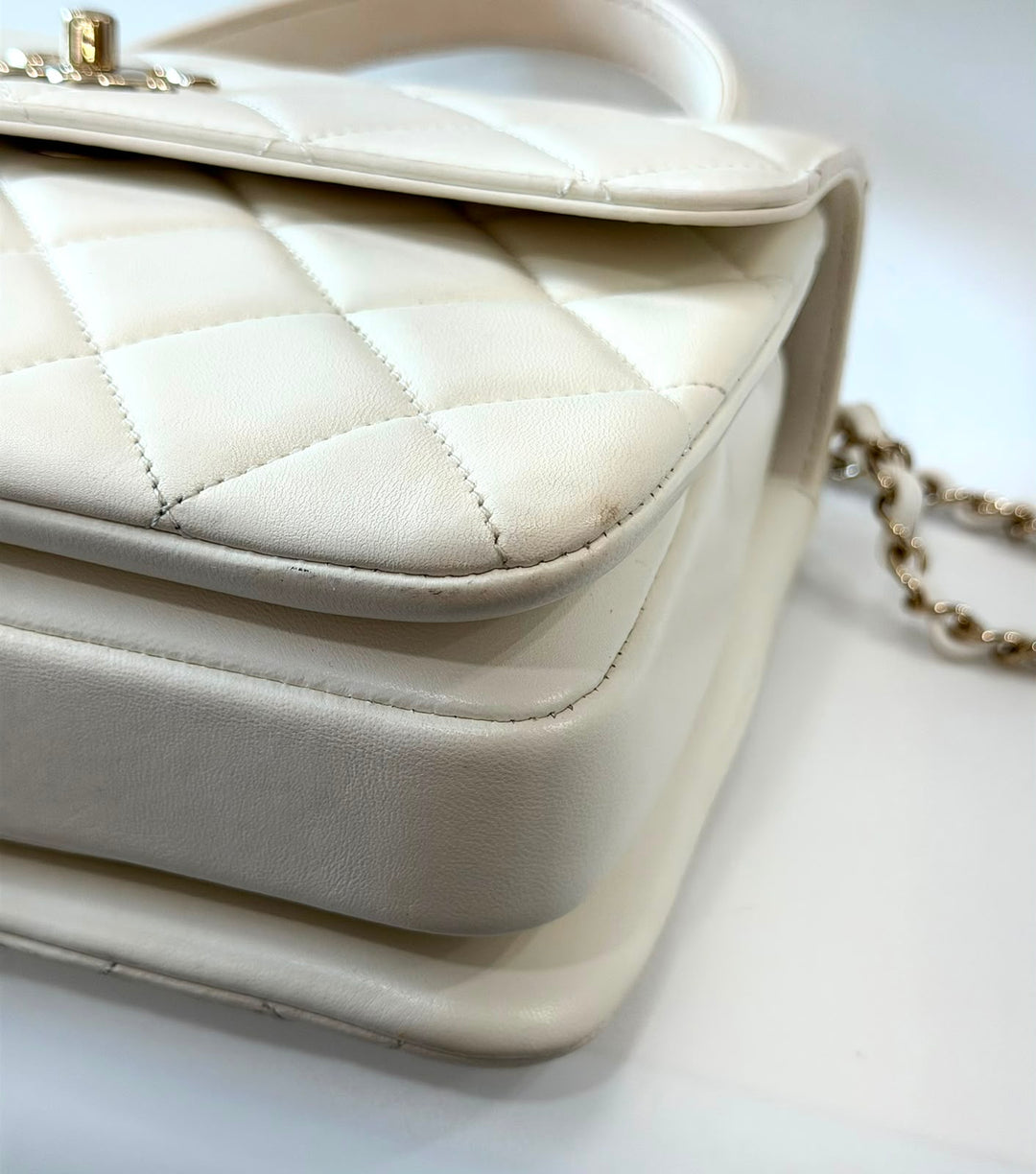 CHANEL QUILTED LAMBSKIN SMALL TRENDY CC HANDLE FLAP BAG