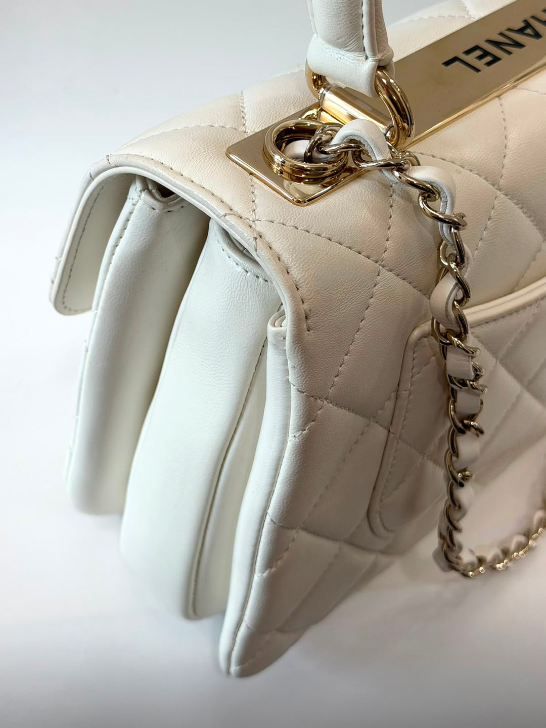 CHANEL QUILTED LAMBSKIN SMALL TRENDY CC HANDLE FLAP BAG