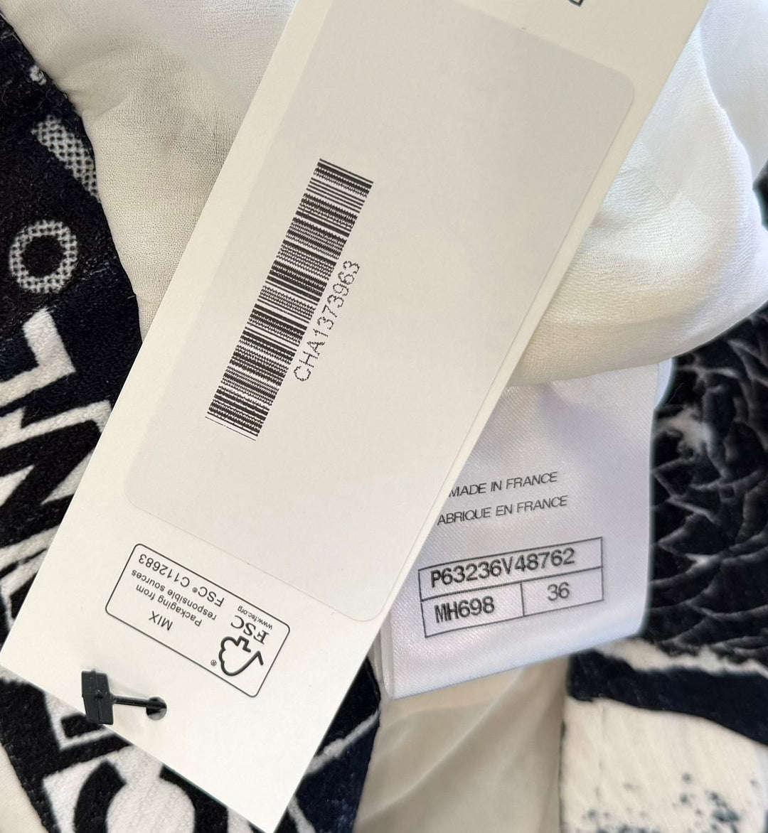 CHANEL CC LOGO CAMELLIA PRINTED JUMPSUIT