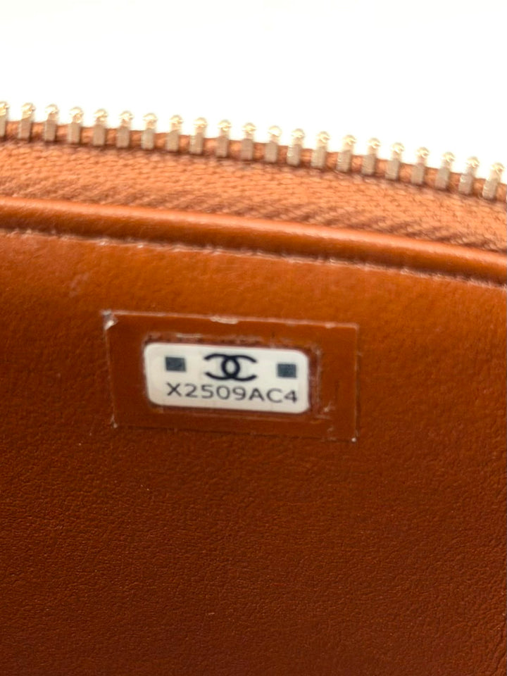 CHANEL LAMBSKIN QUILTED SMALL TOP-HANDLE CHAIN VANITY BAG