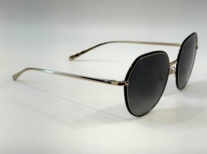 CHANEL METAL POLARIZED ROUND SUNGLASSES