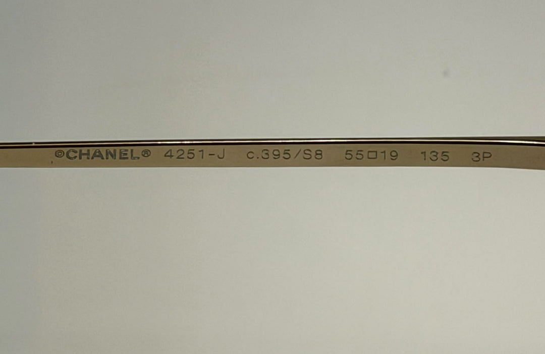 CHANEL METAL POLARIZED ROUND SUNGLASSES