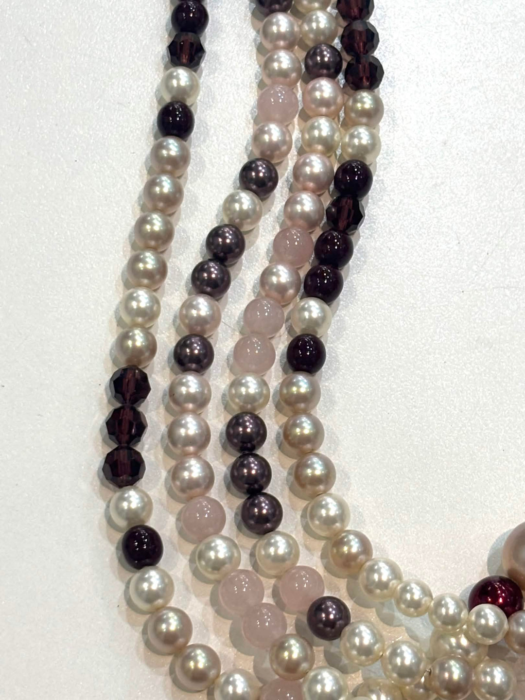 CHANEL MULTI STRAND LONG PEARL NECKLACE