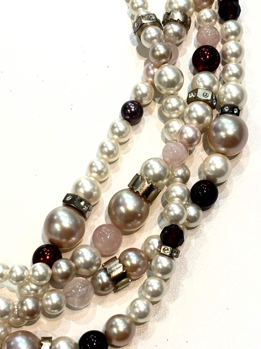 CHANEL MULTI STRAND LONG PEARL NECKLACE