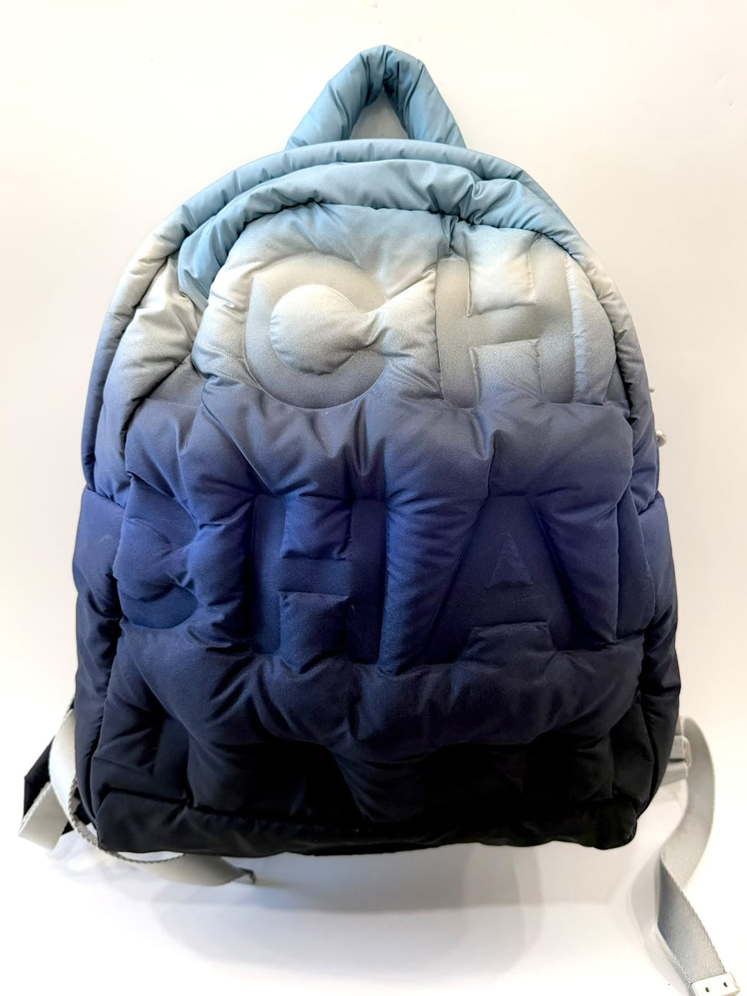 CHANEL NYLON EMBOSSED DOUDOUNE BACKPACK
