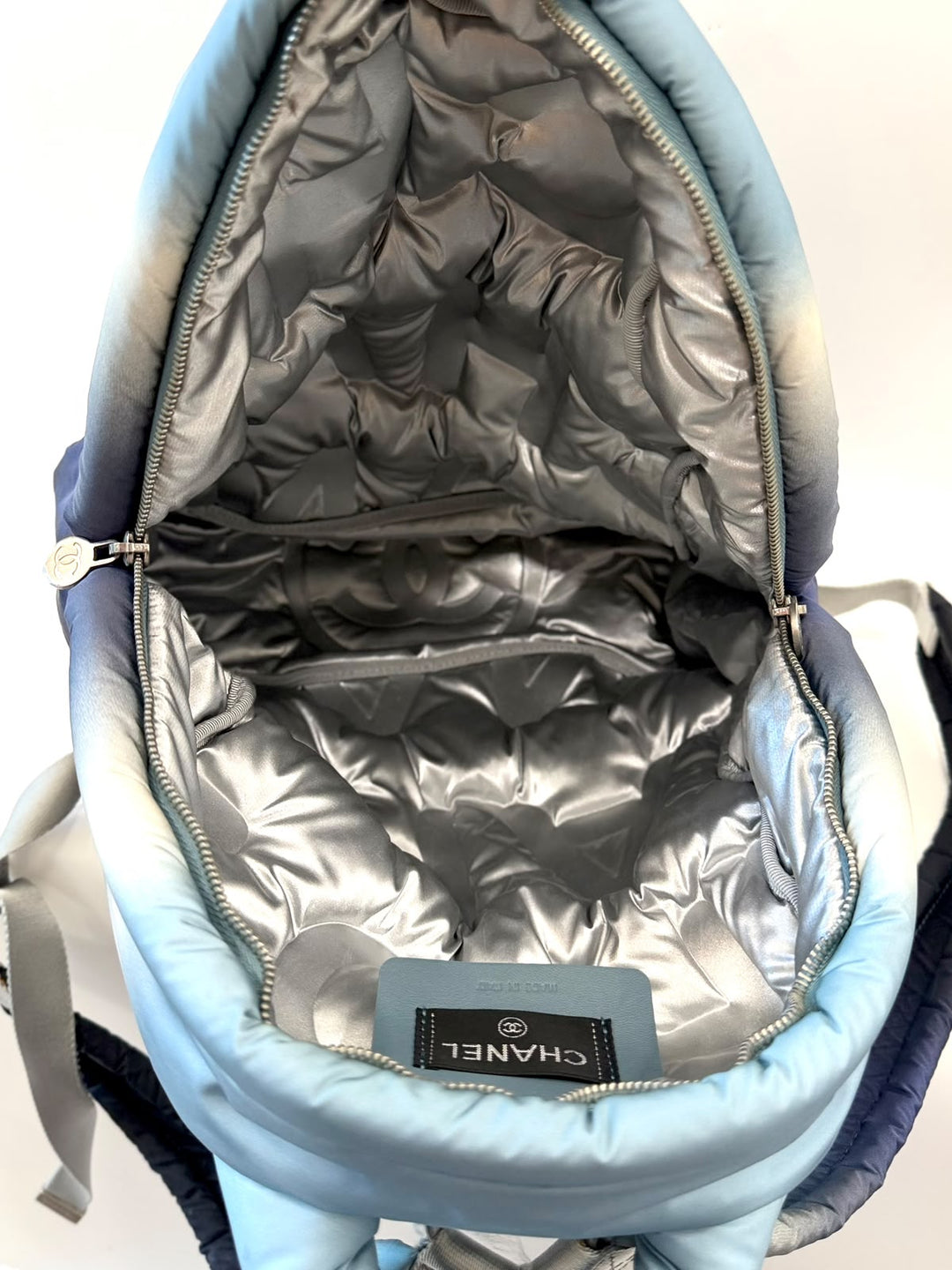 CHANEL NYLON EMBOSSED DOUDOUNE BACKPACK