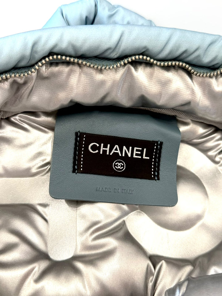 CHANEL NYLON EMBOSSED DOUDOUNE BACKPACK