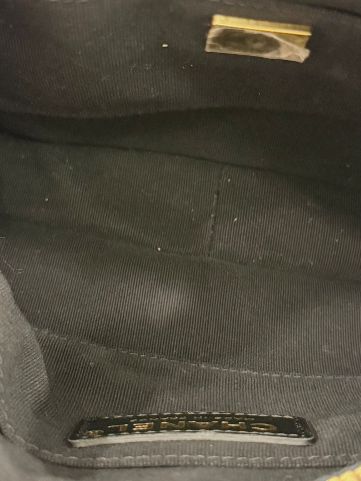 CHANEL QUILTED CALFSKIN DOUBLE POCKET LARGE CAMERA BAG