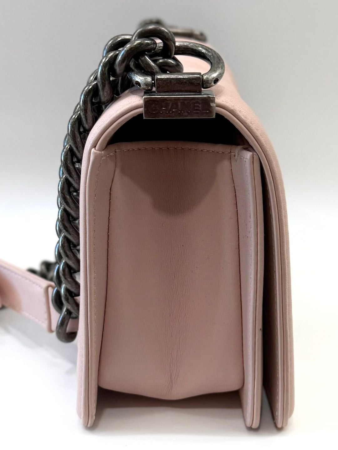 CHANEL QUILTED CALFSKIN SMALL BOY SHOULDER BAG