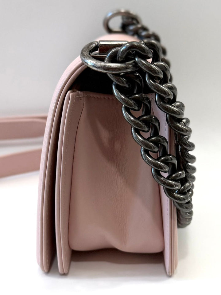 CHANEL QUILTED CALFSKIN SMALL BOY SHOULDER BAG