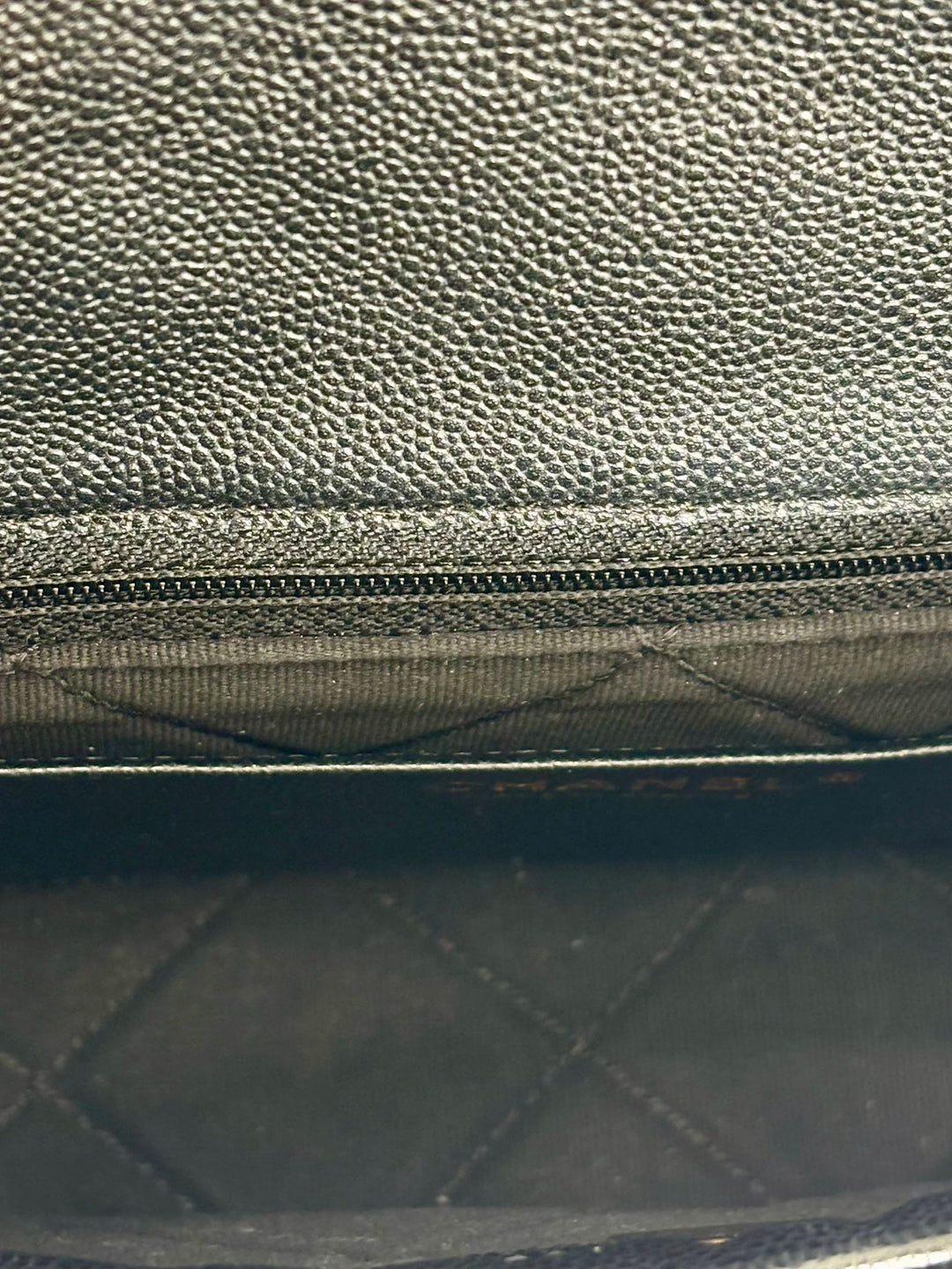 CHANEL SHINY CAVIAR QUILTED FLAP BAG