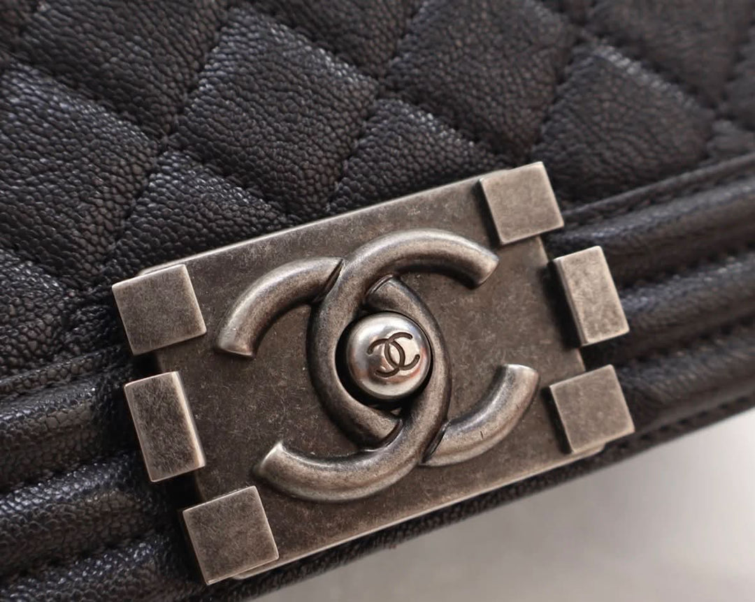 CHANEL SMALL CAVIAR QUILTED BOY SHOULDER BAG