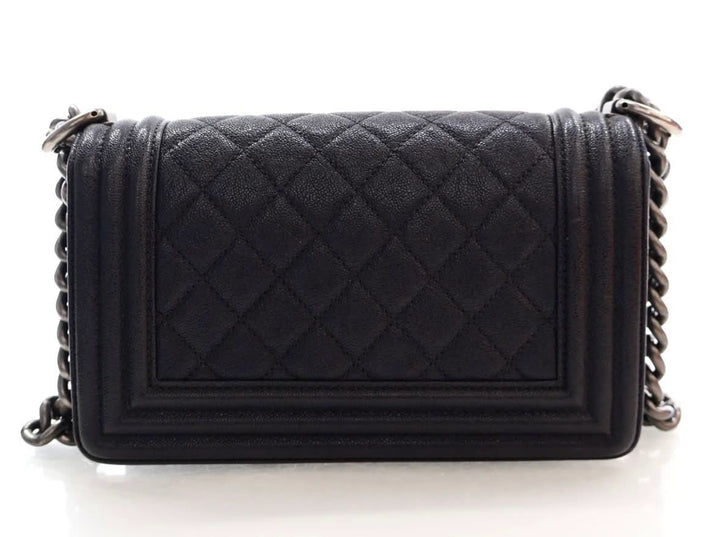 CHANEL SMALL CAVIAR QUILTED BOY SHOULDER BAG