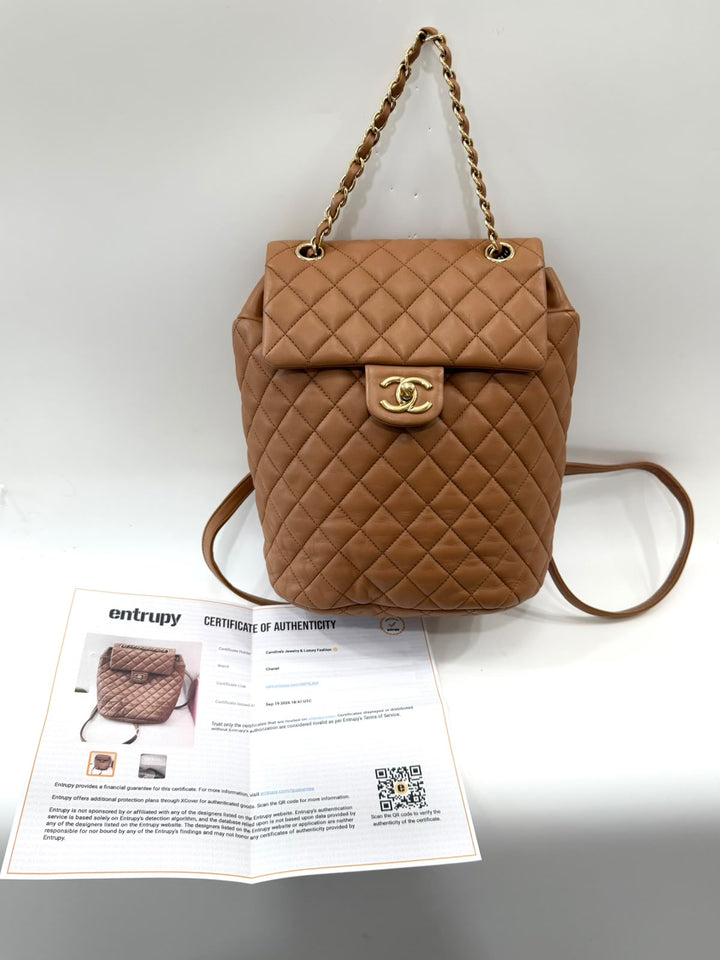 CHANEL URBAN SPIRIT QUILTED LAMBSKIN SMALL BACKPACK