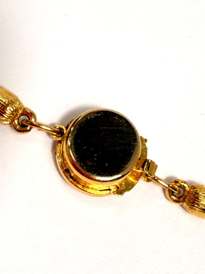 CHANEL VINTAGE GOLD PLATED NECKLACE