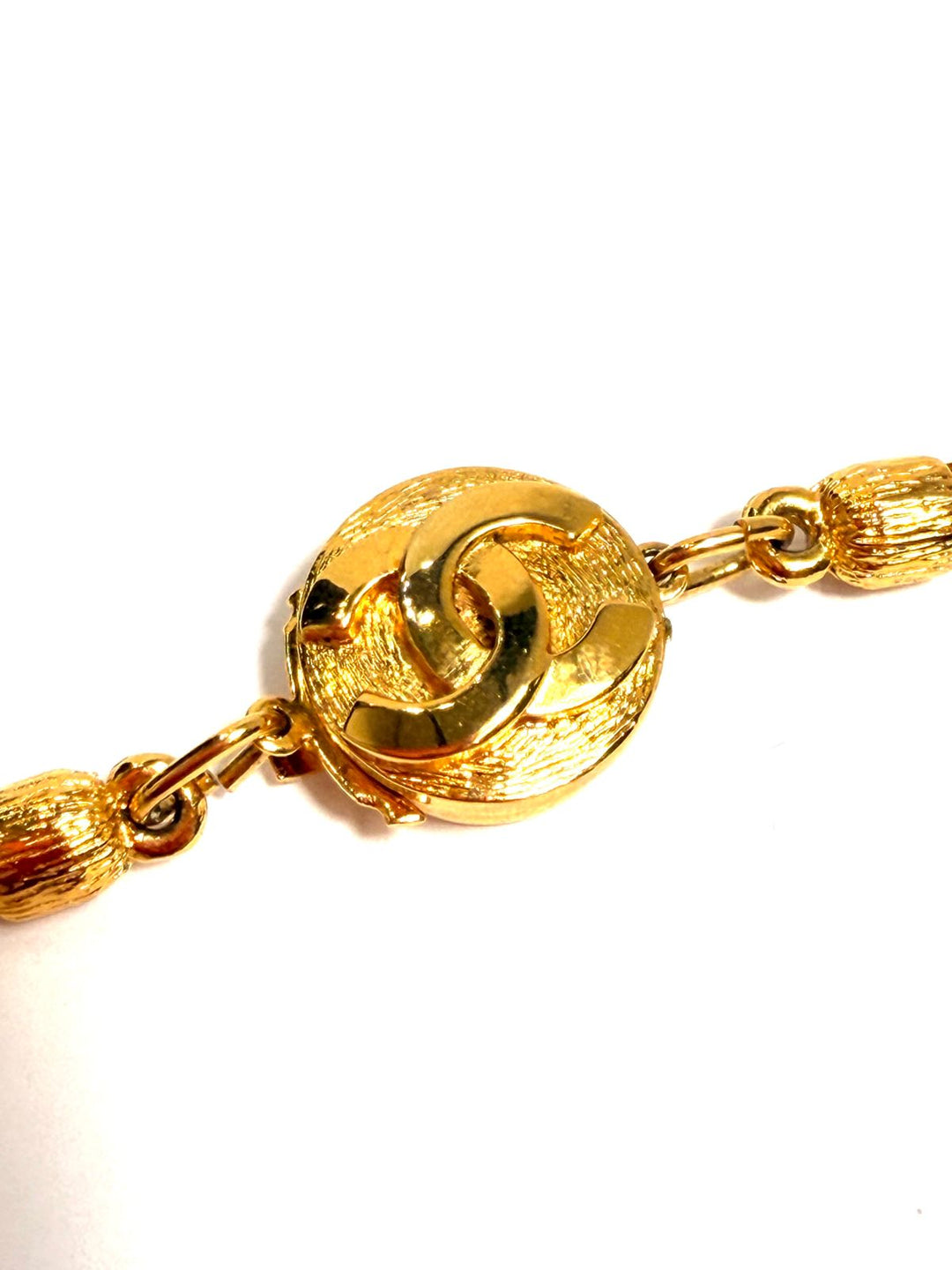 CHANEL VINTAGE GOLD PLATED NECKLACE