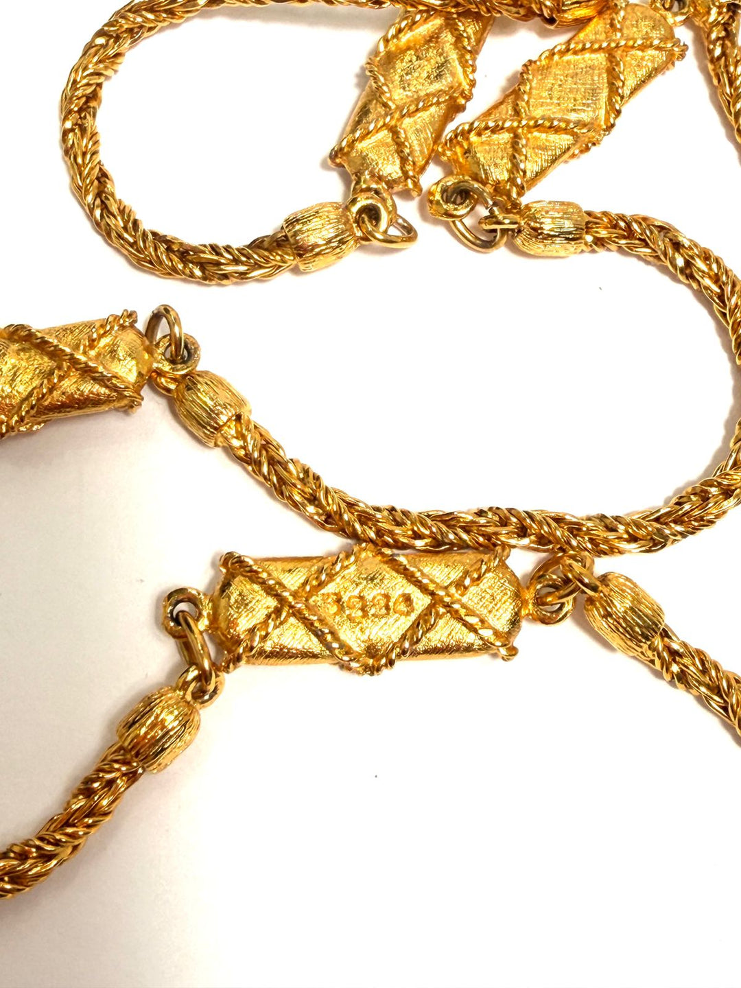 CHANEL VINTAGE GOLD PLATED NECKLACE
