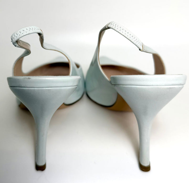 CHANEL VINTAGE LAMBSKIN LEATHER SLINGBACK PUMPS