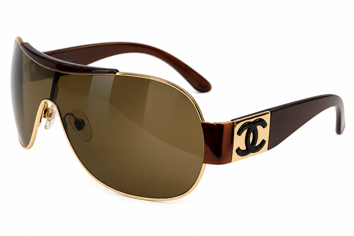 CHANEL VINTAGE SHIELD SUNGLASSES