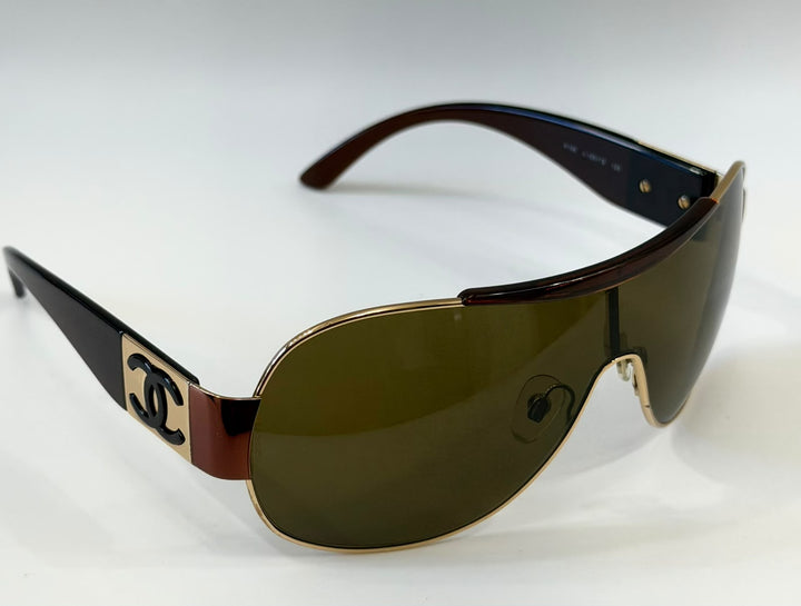 CHANEL VINTAGE SHIELD SUNGLASSES