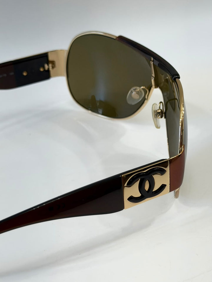 CHANEL VINTAGE SHIELD SUNGLASSES