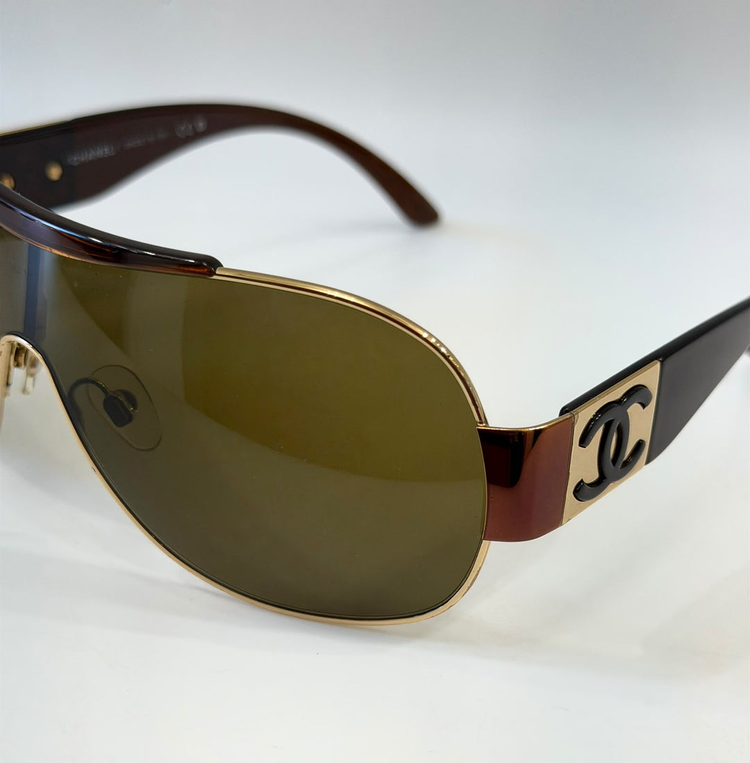 CHANEL VINTAGE SHIELD SUNGLASSES