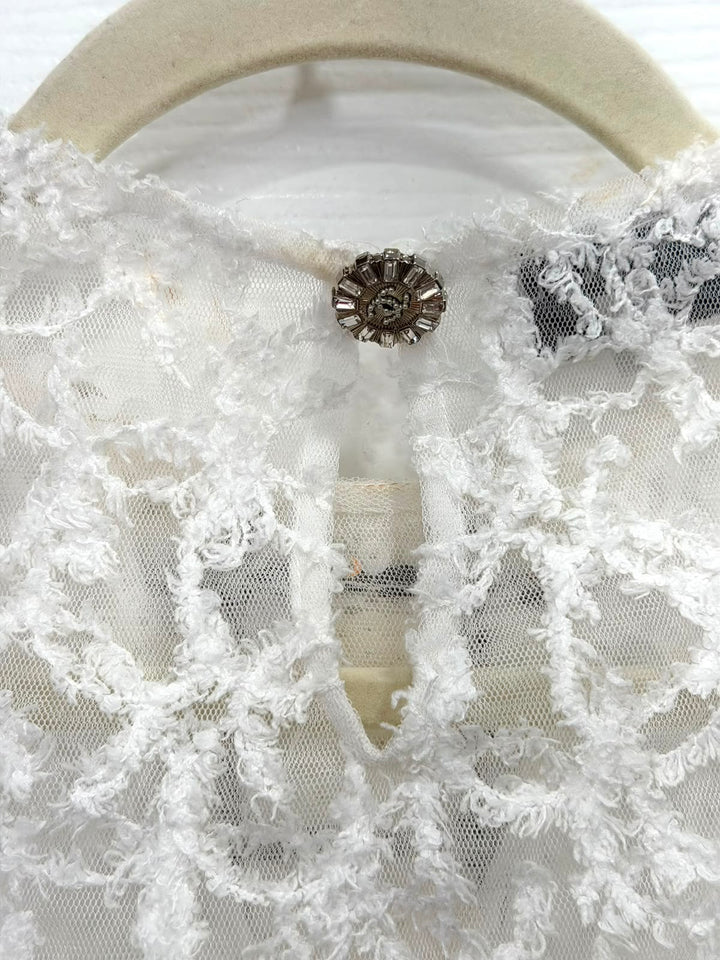 CHANEL EMBROIDERED SEQUIN BLUOSE