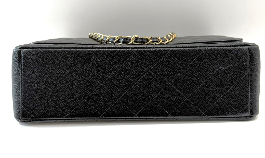 CHANEL CAVIAR QUILTED MAXI DOUBLE FLAP BAG