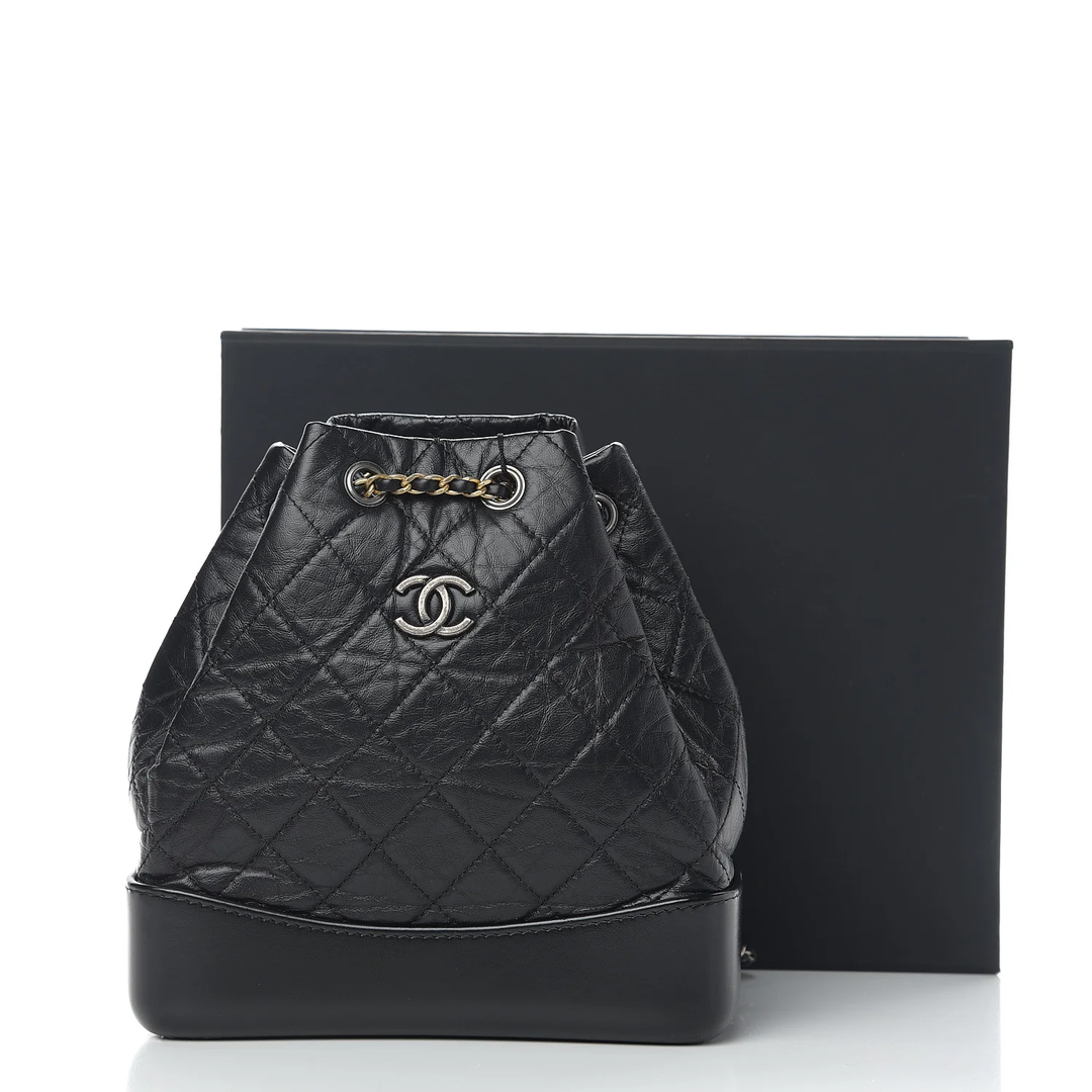 CHANEL AGED CALFSKIN QUILTED LEATHER SMALL GABRIELLE BACKPACK