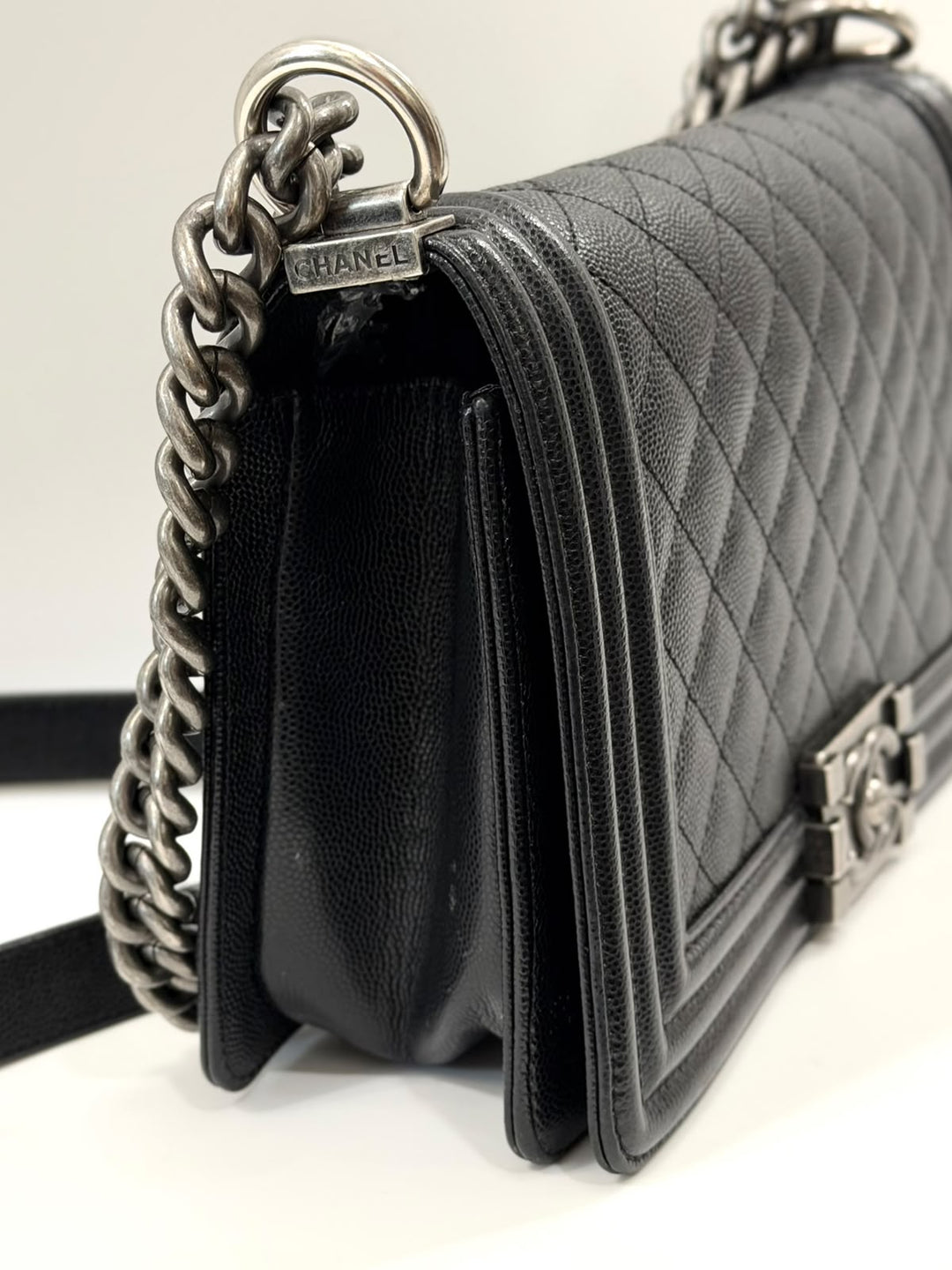 CHANEL MEDIUM CAVIAR QUILTED BOY BAG