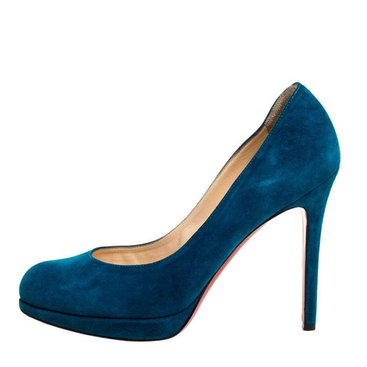LOUBOUTIN NEW SIMPLE 120 VEAU SUEDE PUMPS