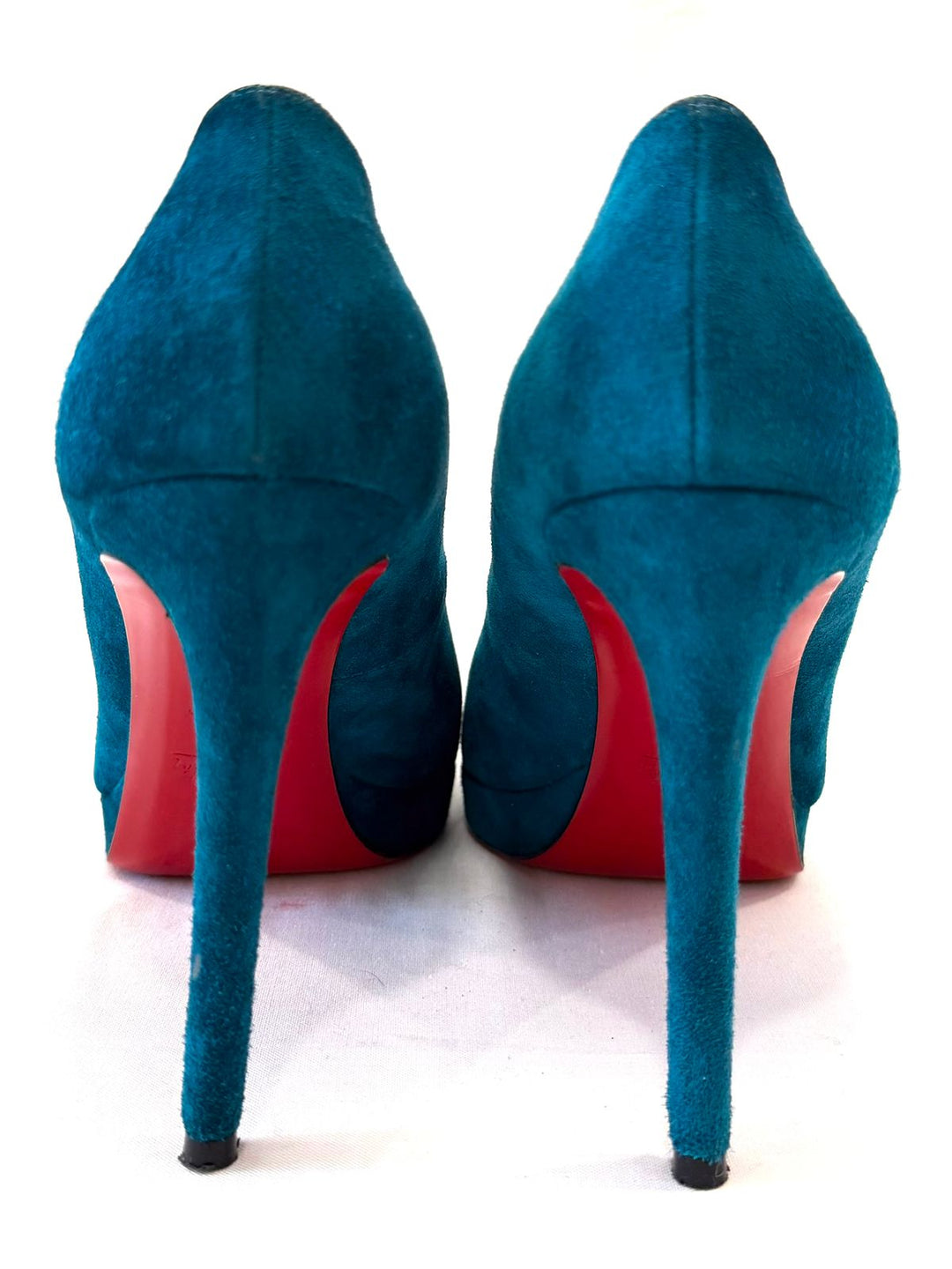 LOUBOUTIN NEW SIMPLE 120 VEAU SUEDE PUMPS