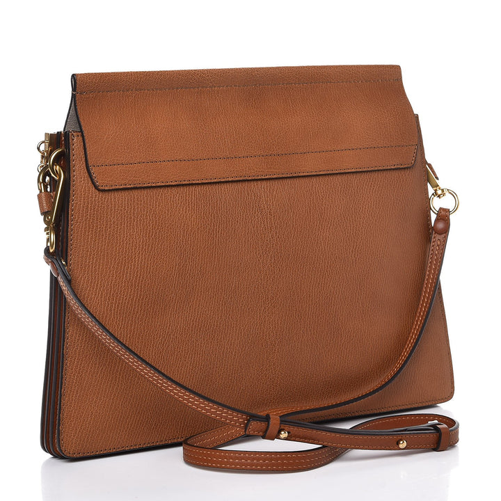 CHLOÉ FAYE MEDIUM FLAP GOATSKIN LEATHER CROSSBODY BAG