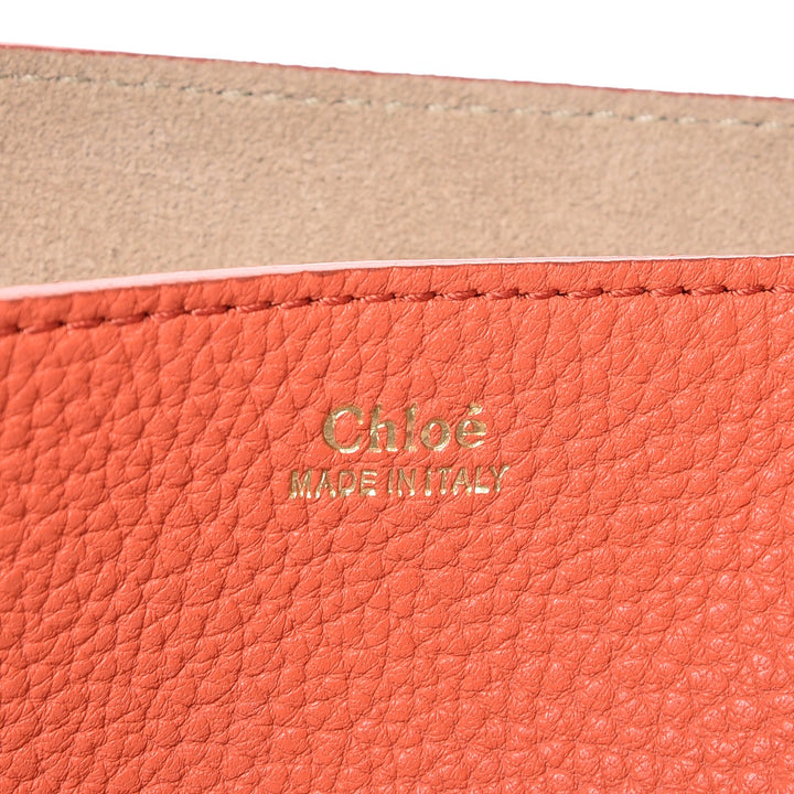 CHLOÉ GRAINED LAMBSKIN LEATHER MINI DREW SHOULDER BAG