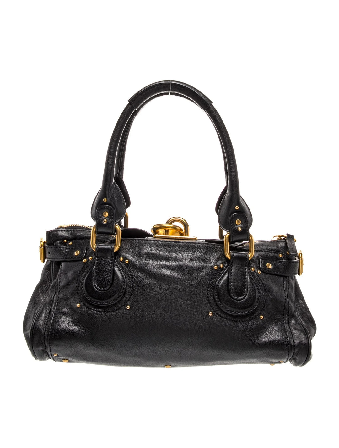 CHLOÉ PADDINGTON PADLOCK CALFSKIN LEATHER SHOULDER BAG