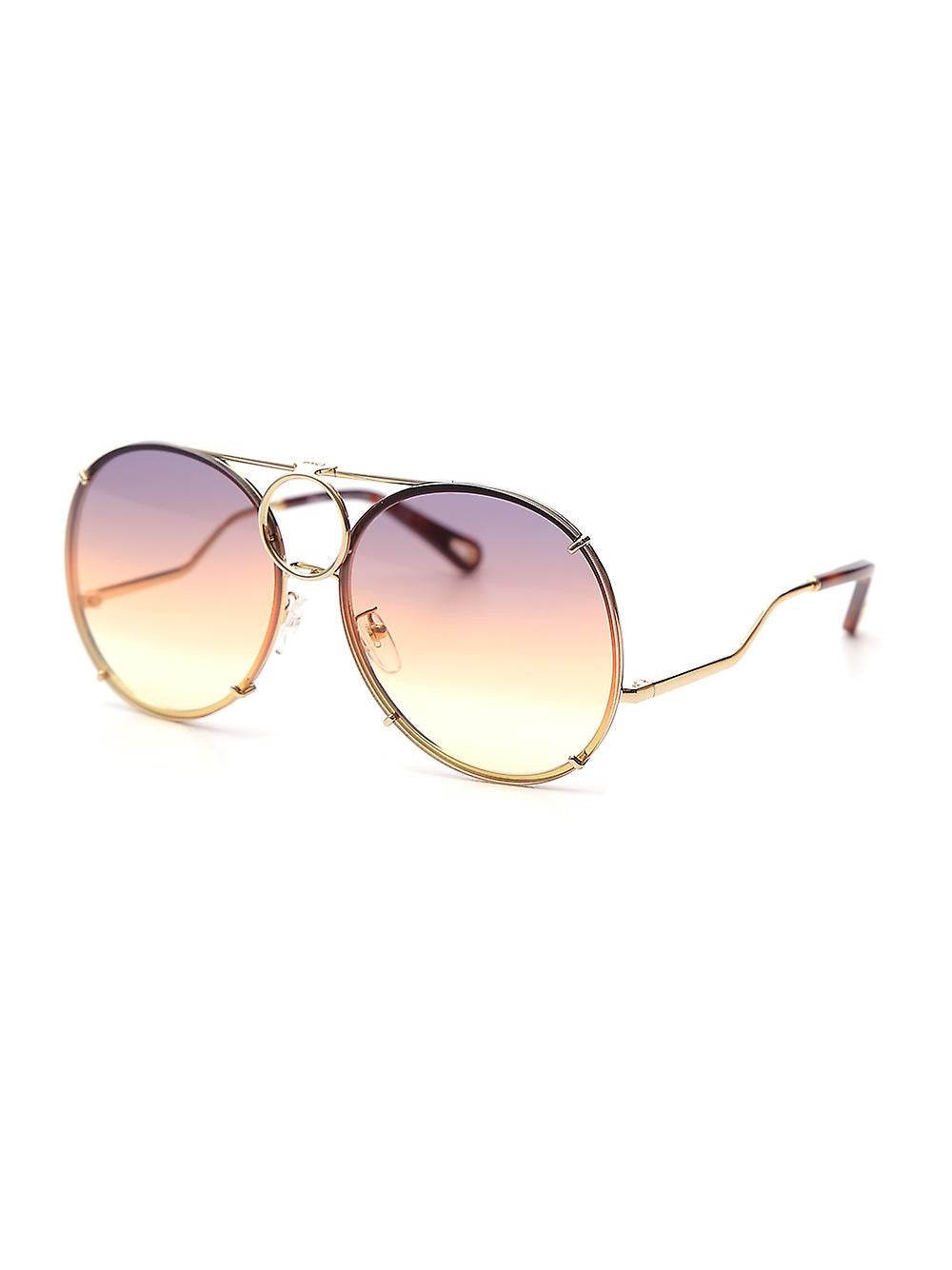 CHLOÉ VICKY INTERCHANGEABLE LENSES AVIATOR SUNGLASSES