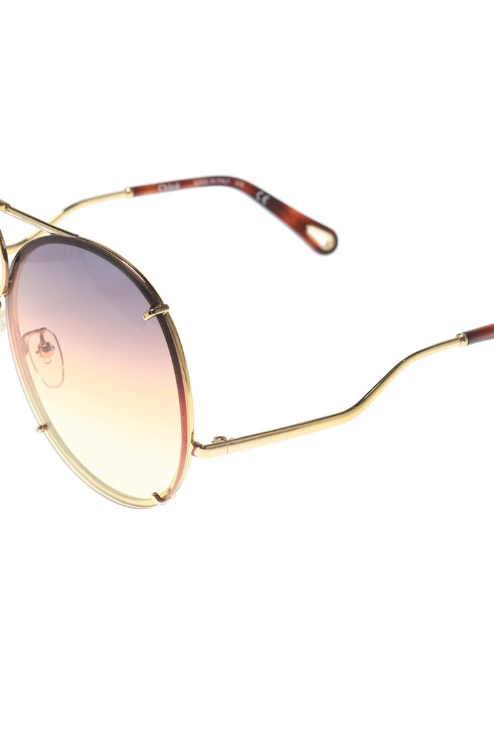 CHLOÉ VICKY INTERCHANGEABLE LENSES AVIATOR SUNGLASSES