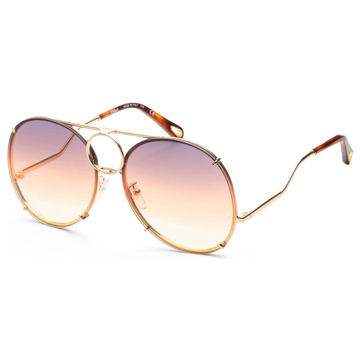 CHLOÉ VICKY INTERCHANGEABLE LENSES AVIATOR SUNGLASSES