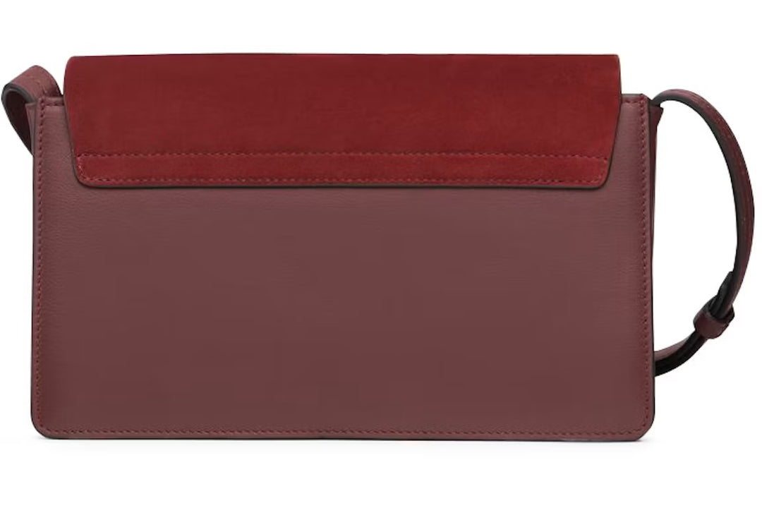 CHLOÉ FAYE CALFSKIN LEATHER &amp; SUEDE CLUTCH BAG