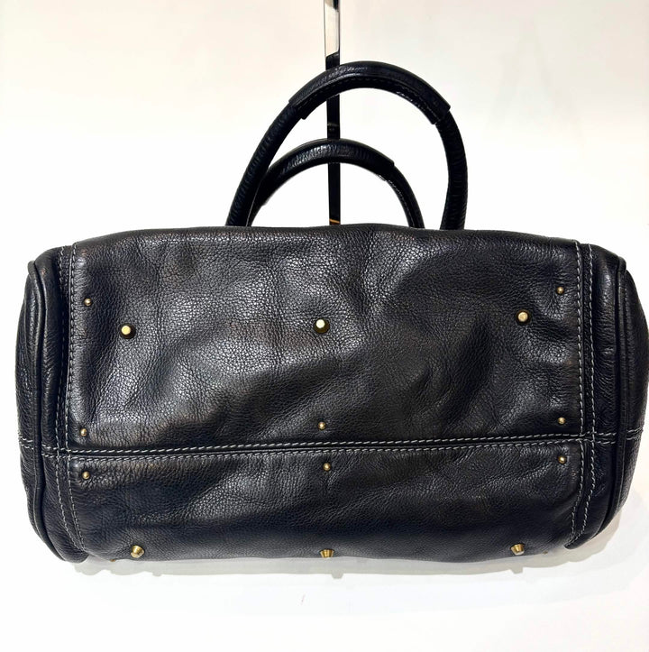 CHLOÉ PADDINGTON PADLOCK CALFSKIN LEATHER SHOULDER BAG