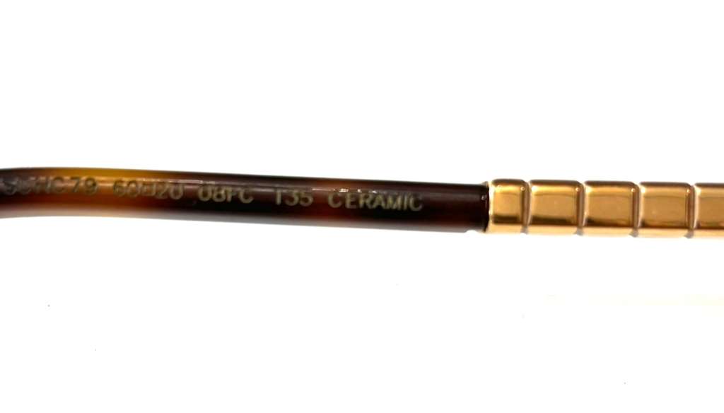 CHOPARD ROSE GOLD TONE ROUND SUNGLASSES