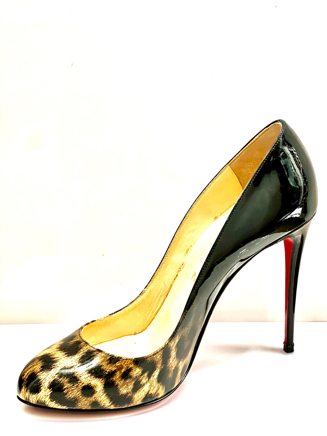 CHRISTIAN LOUBOUTIN DORISSIMA DEGRADE LEOPARD 100 PUMPS